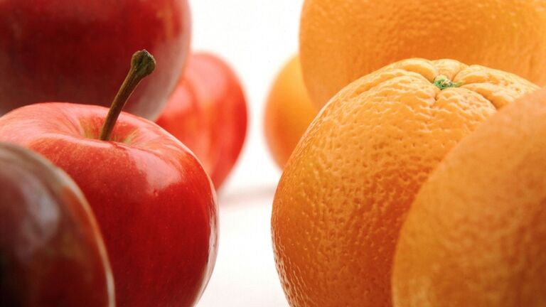 apel dan jeruk untuk diet Jepang